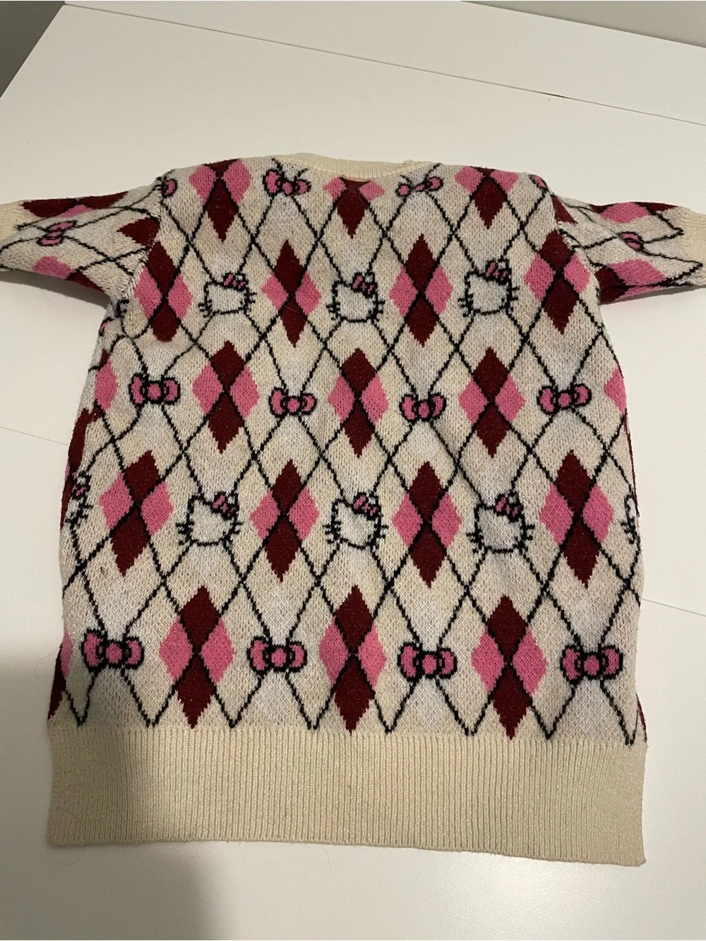 Forever 21 x Hello Kitty Collab Pet Cardigan Sweater Size XS Pink Fall Fashion